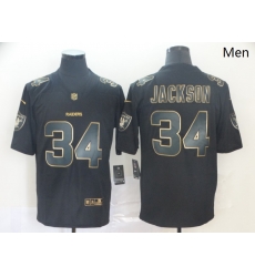 Nike Raiders 34 Bo Jackson Black Gold Vapor Untouchable Limited Jersey