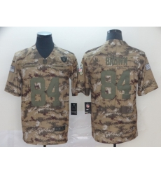 Nike Raiders 84 Antonio Brown Camo Salute To Service Limited Jersey