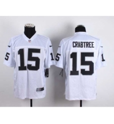 nike nfl jerseys oakland raiders 15 crabtree white[Elite]