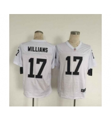 nike nfl jerseys oakland raiders 17 williams white[Elite][williams]