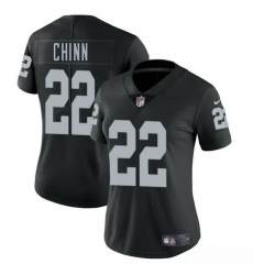 Women Las Vegas Raiders 22 Jeremy Chinn Black 2025 Vapor Stitched Jersey