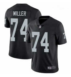 Raiders #74 Kolton Miller Black Team Color Youth Stitched Football Vapor Untouchable Limited Jersey