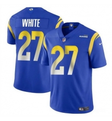 Men Los Angeles Rams 27 Tre'Davious White Blue Vapor Untouchable Stitched Football Jersey