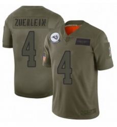 Men Los Angeles Rams 4 Greg Zuerlein Limited Camo 2019 Salute to Service Football Jersey