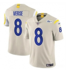 Men Los Angeles Rams 8 Jared Verse Bone 2024 Draft Vapor Untouchable Stitched Football Jersey