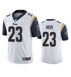 Nike Los Angeles Rams 23 Cam Akers White Men Stitched NFL Vapor Untouchable Limited Jersey