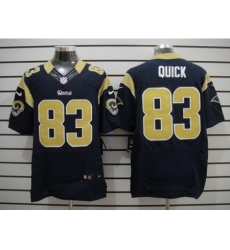 Nike St. Louis Rams 83 Brian Quick Blue Elite NFL Jersey