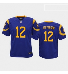 youth van jefferson los angeles rams royal game jersey 