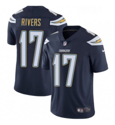 Men Nike Los Angeles Chargers 17 Philip Rivers Navy Blue Team Color Vapor Untouchable Limited Player NFL Jersey