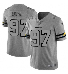 Nike Chargers 97 Joey Bosa 2019 Gray Gridiron Gray Vapor Untouchable Limited Jersey