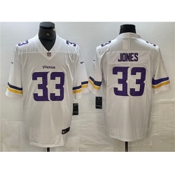 Men Minnesota Vikings 33 Aaron Jones White Vapor Untouchable Limited Stitched Jersey