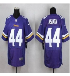 New Minnesota Vikings #44 Matt Asiata Purple Team Color Men Stitched NFL Elite Jersey