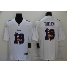 Nike Minnesota Vikings 19 Adam Thielen White Shadow Logo Limited Jersey