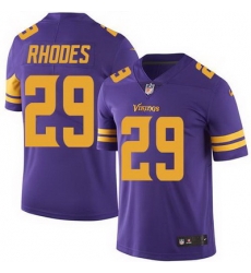 Nike Vikings #29 Xavier Rhodes Purple Mens Stitched NFL Limited Rush Jersey