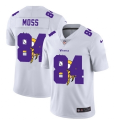 Nike Vikings 84 Randy Moss White Shadow Logo Limited Jersey