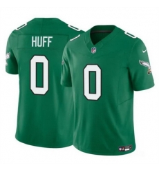 Men Philadelphia Eagles 0 Bryce Huff Kelly Green 2024 F U S E Vapor Untouchable Limited Stitched Football Jersey