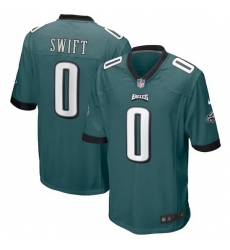 Men Philadelphia Eagles 0 D 27Andre Swift Green 2023 Draft Stitched Game Jersey