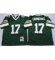 Men Philadelphia Eagles 17 Harold Carmichael Green M&N Throwback Jersey