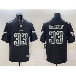 Men Philadelphia Eagles 33 Cooper DeJean Black Fashion New Vapor Untouchable Limited Stitched Football Jersey