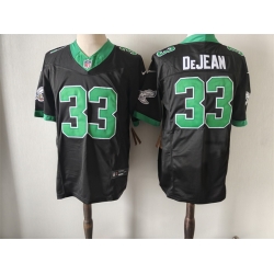 Men Philadelphia Eagles 33 Cooper DeJean Black Green Vapor Untouchable Limited Stitched Football Jersey