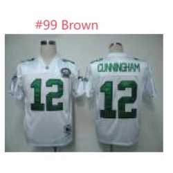 Men Philadelphia eagles Jerome Brown #99  throwback white Stitched NFL Jersey