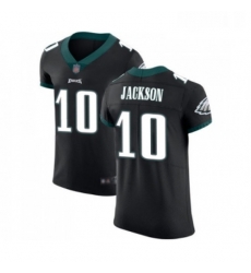 Mens Philadelphia Eagles 10 DeSean Jackson Black Vapor Untouchable Elite Player Football Jersey