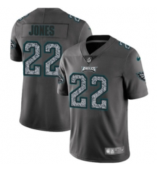 Nike Eagles #22 Sidney Jones Gray Static Mens NFL Vapor Untouchable Game Jersey