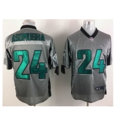 Nike Philadelphia Eagles 24 Nnamdi Asomugha Grey Shadow Elite NFL Jersey