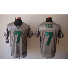 Nike Philadelphia Eagles 7 Michael Vick Grey Elite Shadow NFL Jersey