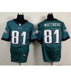 Nike Philadelphia Eagles 81 Jordan Matthews Green Elite NFL Jersey