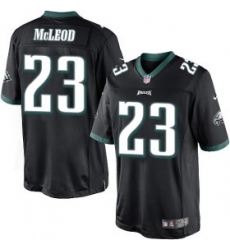 mens nike philadelphia eagles #23 rodney mcleod limited black alternate nfl jersey