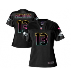 Nike Eagles #96 Derek Barnett Black Womens Stitched NFL Limited Rush Jersey