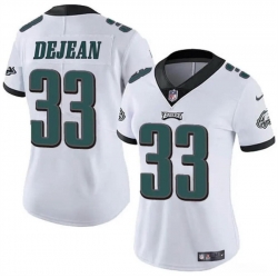 Women Philadelphia Eagles 33 Cooper DeJean White 2024 Draft Vapor Untouchable Limited Stitched Football Jersey