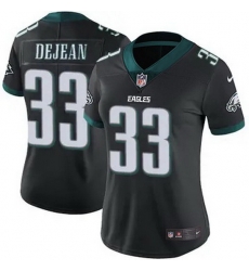 Women Philadelphia Eagles Cooper DeJean #33 Black F U S E Stitched NFL Jersey