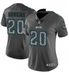 Womens Nike Philadelphia Eagles 20 Brian Dawkins Gray Static Vapor Untouchable Limited NFL Jersey