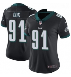 Womens Nike Philadelphia Eagles 91 Fletcher Cox Black Alternate Vapor Untouchable Limited Player NFL Jersey