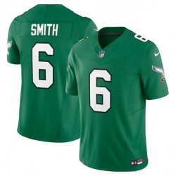 Youth Philadelphia Eagles 6 DeVonta Smith Green F U S E  Throwback Vapor Untouchable Limited Stitched Football Jersey