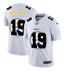 Nike Steelers 19 JuJu Smith Schuster White Shadow Logo Limited Jersey