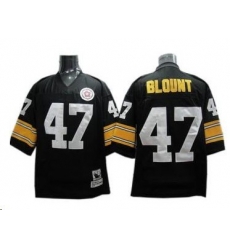 Pittsburgh Steelers 47 Mel Blount Throwback Jersey Black