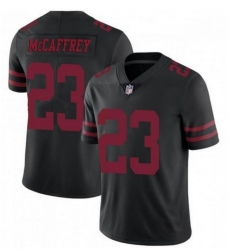 Men NFL San Francisco 49ers 23 Christian McCaffrey Black Vapor Untouchable Limited Stitched Jersey