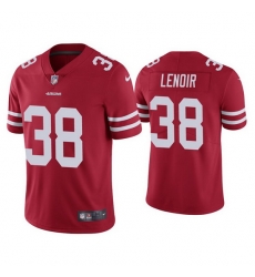 Men San Francisco 49ers 38 Deommodore Lenoir Red Vapor Limited Jersey