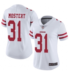 Women Nike San Francisco 49ers 31 Raheem Mostert White Vapor Untouchable Limited NFL Jersey