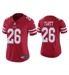 Women San Francisco 49ers 26 Jaquiski Tartt Red Vapor limited Jersey