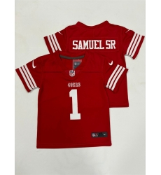 Toddlers San Francisco 49ers 1 Deebo Samuel Red Vapor Untouchable Stitched Football Jersey