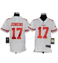 Youth Nike nfl san francisco 49ers #17 Jenkins White jerseys