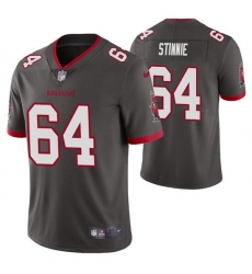 Men Tampa Bay Buccaneers 64 Aaron Stinnie Grey Vapor Untouchable Limited Stitched Jersey