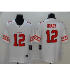 Nike Buccaneers 12 Tom Brady White Team Logos Fashion Vapor Limited Jersey