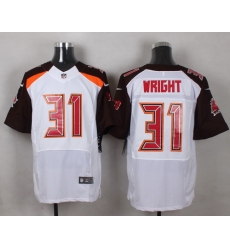 Nike Tampa Bay Buccaneers #31 Major Wright White Mens Stitched NFL New Elite Jersey