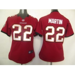 Women Nike Tampa Bay Buccaneers 22 Martin Red Jersey