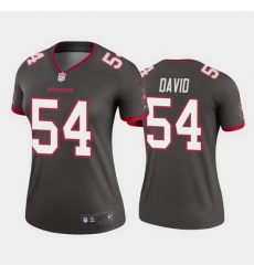 Women Nike Tampa Bay Buccaneers 54 Lavonte David Pewter Alternate Vapor Limited Jersey